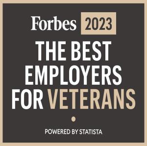 Forbes 2023 The Best Employers for Veterans. Powered by Statista.